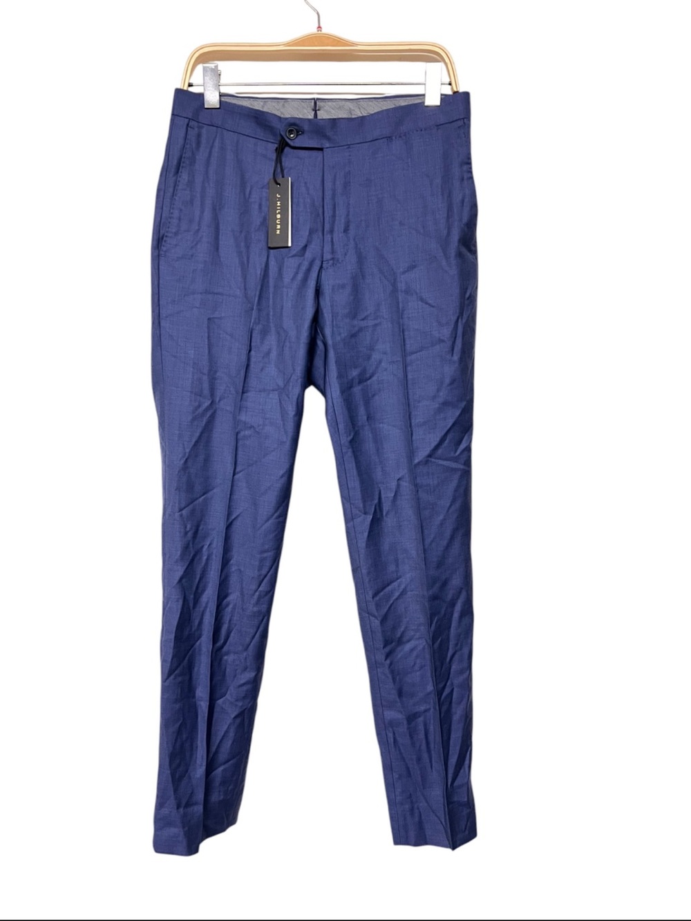 Men's J. Hilburn Slim Dress Pants Blue